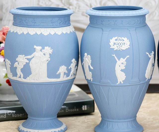 台湾 ウェッジウッド ミューズ ジャスパー レリーフ セラミック装飾