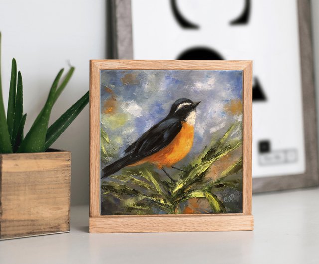 スペイン オリジナル油絵鳥の絵装飾部屋 ArtLolitaRos - Pinkoi