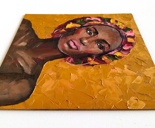 ロシア アフリカ絵画 / アフリカ人女性 / 描かれた女 / 絵画 / 油絵