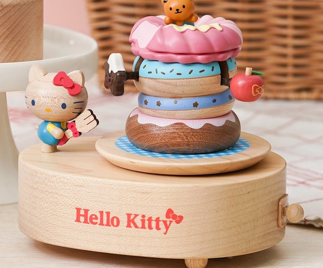 キティ35周年記念オルゴールテディベア持ち キティ35周年記念