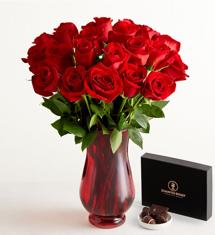 Red Roses Delivery | Long Stem Rose Bouquets & Same-Day | 1800Flowers