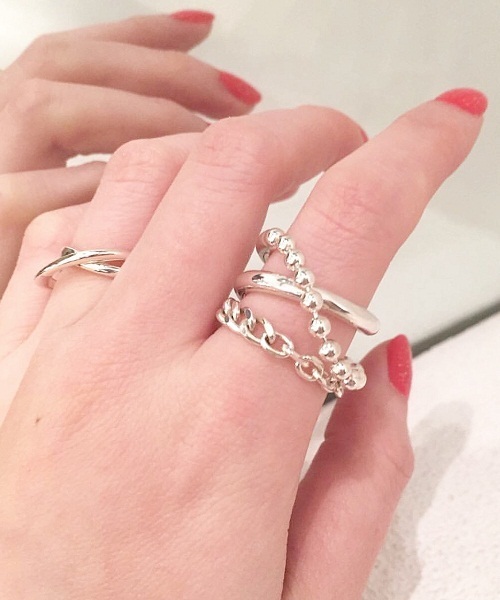 E.M. | SILVER925シンプルチェーンリング/メンズ/レディース - Buyee