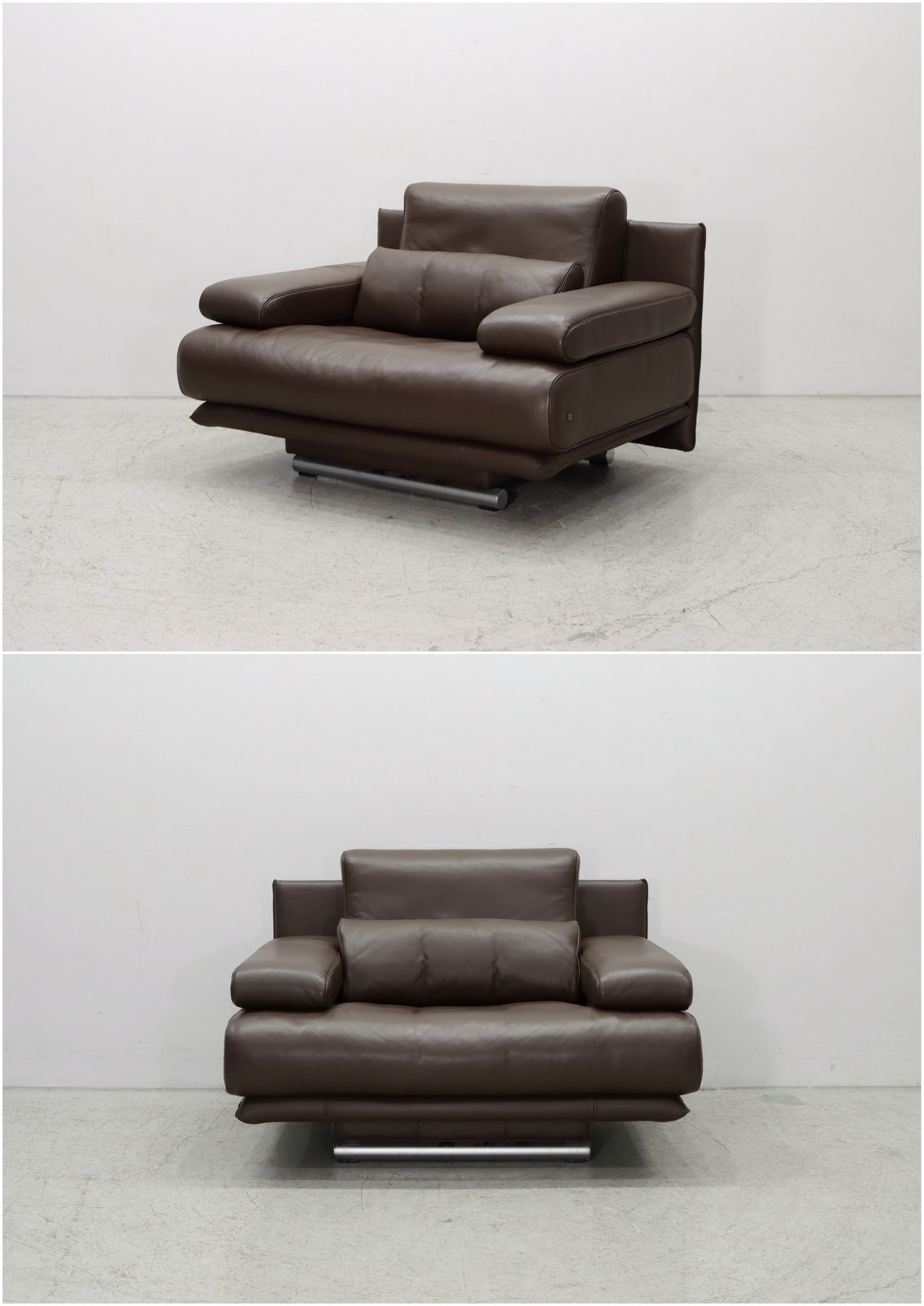 ROLF BENZ ロルフベンツ｜6500 1人掛けソファ オットマンセット 総革