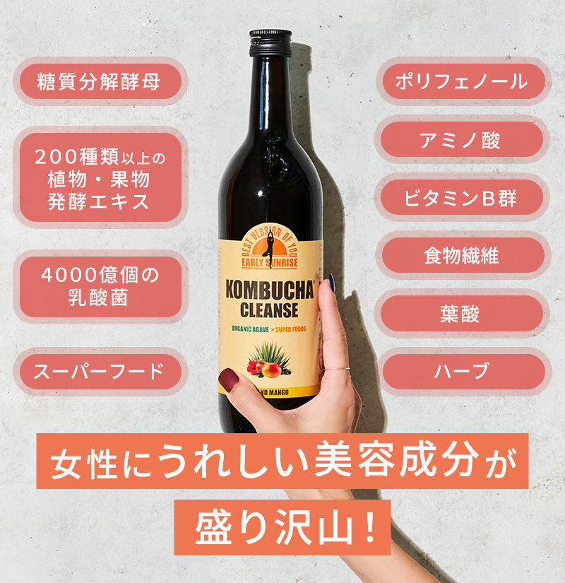 公式】KOMBUCHA CLEANSE®｜全米で大ブームのドリンク！｜セパルフェ