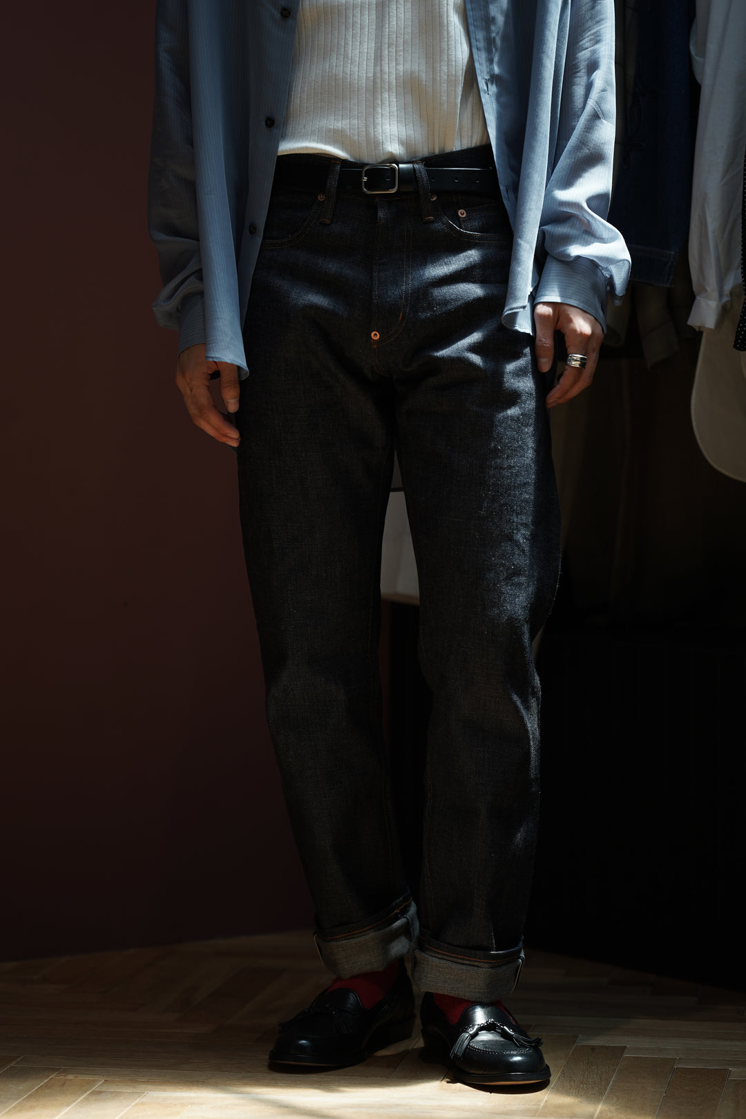 Sugarhill (Sugar Hill) Fadmodern Denim Regular Trousers (Indigo