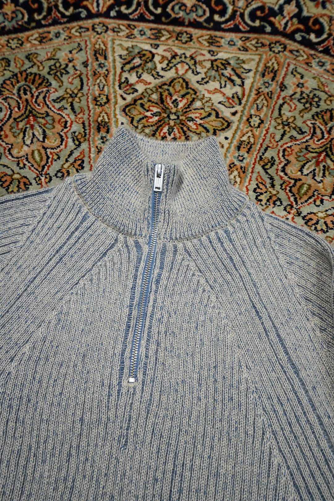 SUGARHILL(シュガーヒル)のDRIVERS KNIT SWEATER(IVORY&NAVY)(ニット