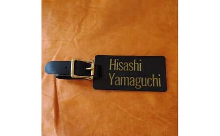 DIESEL ブラック レザーネームプレート DIESEL ブラック レザーネーム