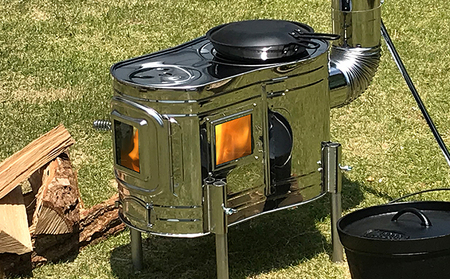 ステンレス ストーブコンロセット APS-48DX 屋外用 ストーブ コンロ