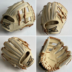 SAEKI 野球グローブ【ジュニア用】【Rオレンジ】【ブラック