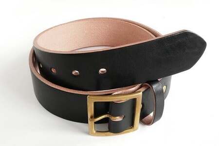 E STREET LEATHER ベンズクラシック 4cm幅 茶芯革 極厚レザーベルト