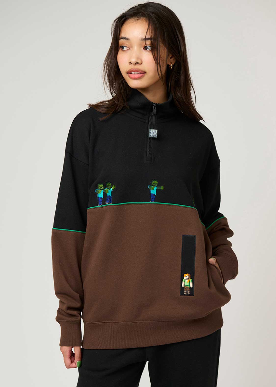 夜を生き抜く｜ハーフジップスウェット｜ユニセックス｜グラニフ