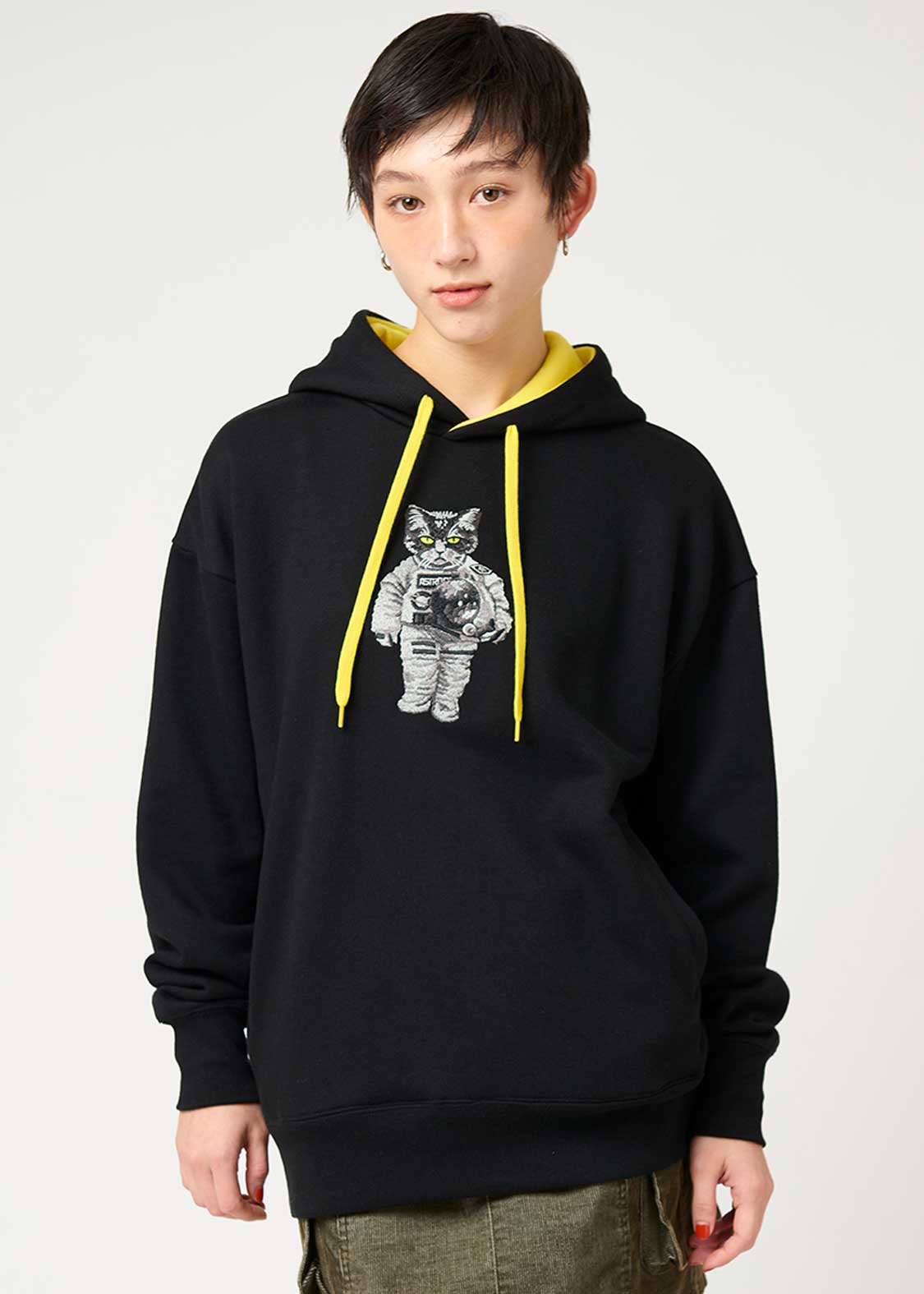 アストロキャット｜裏起毛ビッグシルエットパーカー｜ユニセックス