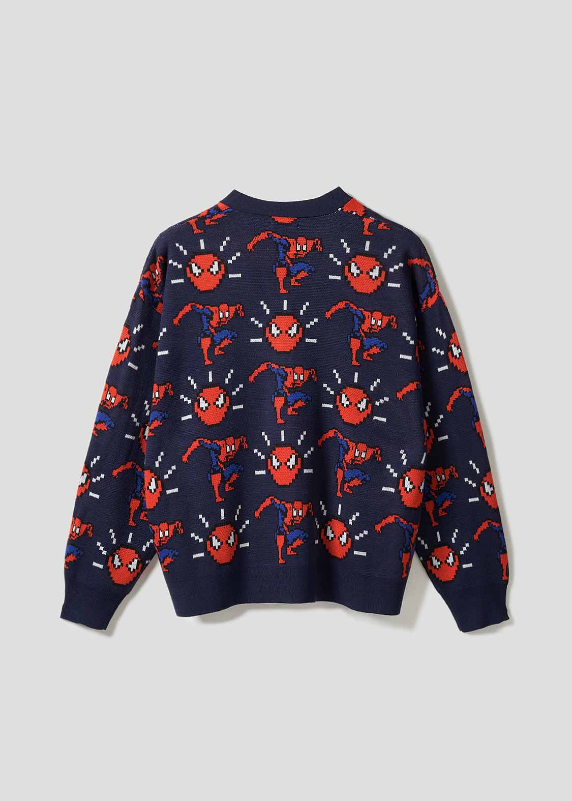 EVILACT SPIDER KNIT CARDIGAN イーブルアクト xl EVILACT SPIDER KNIT