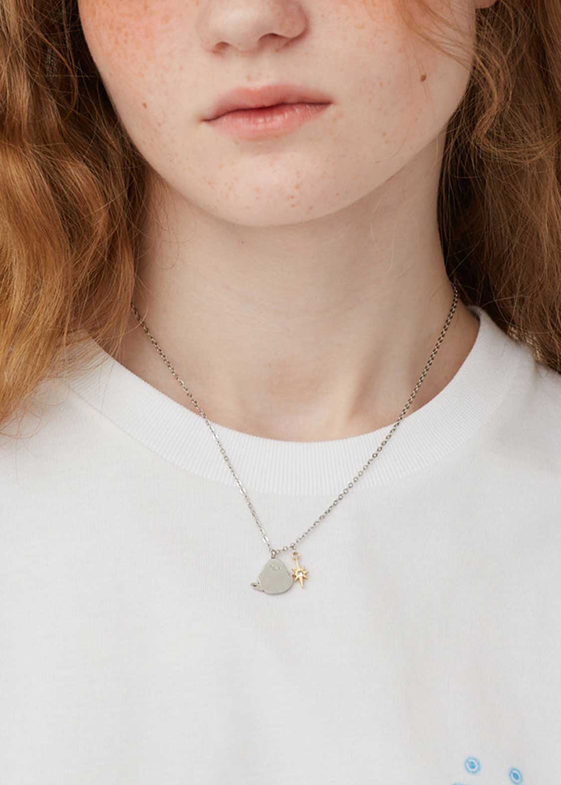 シマエナガ｜ステンレスネックレス｜ユニセックス｜グラニフ(graniph