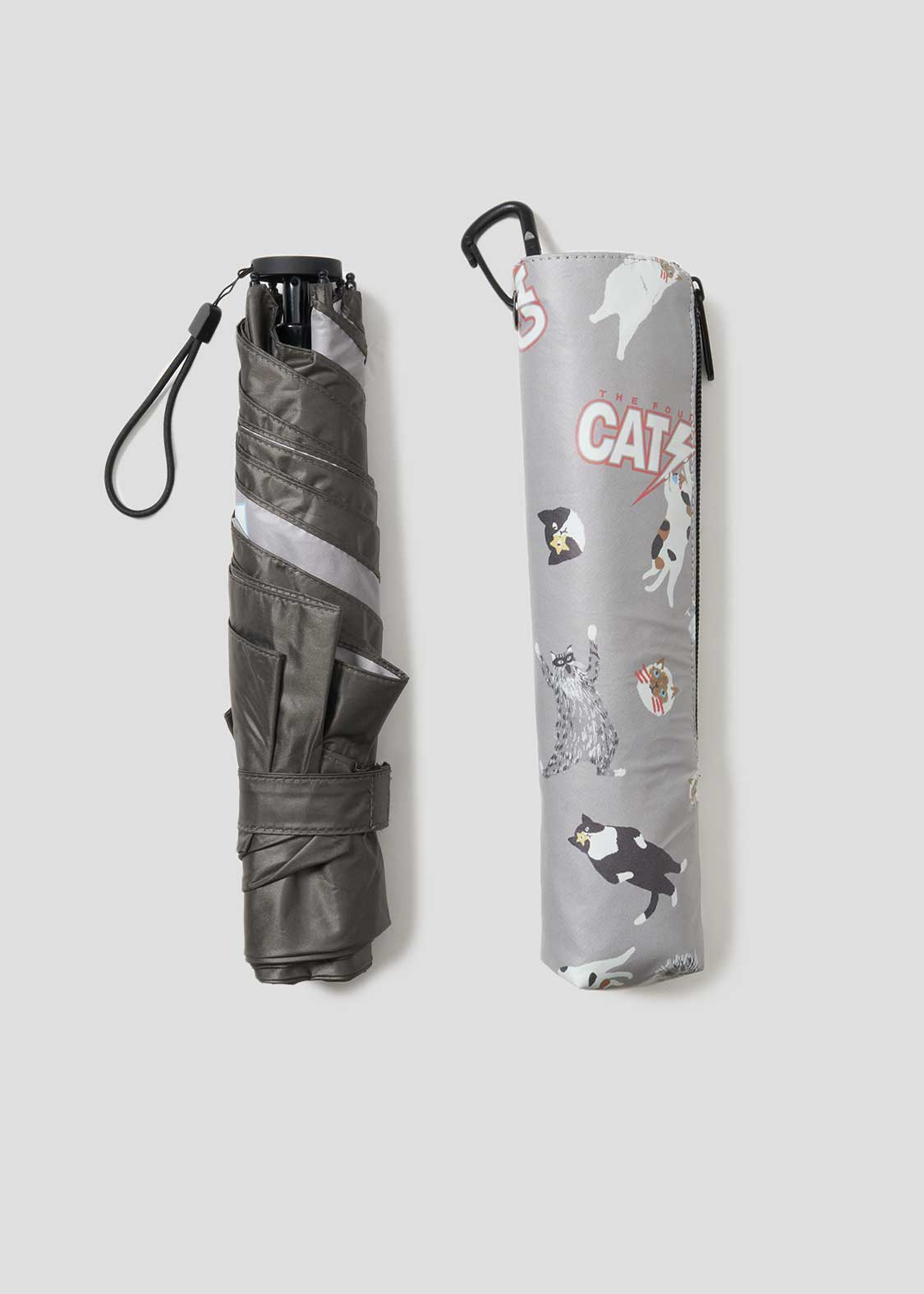 ザ フォーキャッツフェイス｜晴雨兼用 折りたたみ傘 55cm｜ユニ