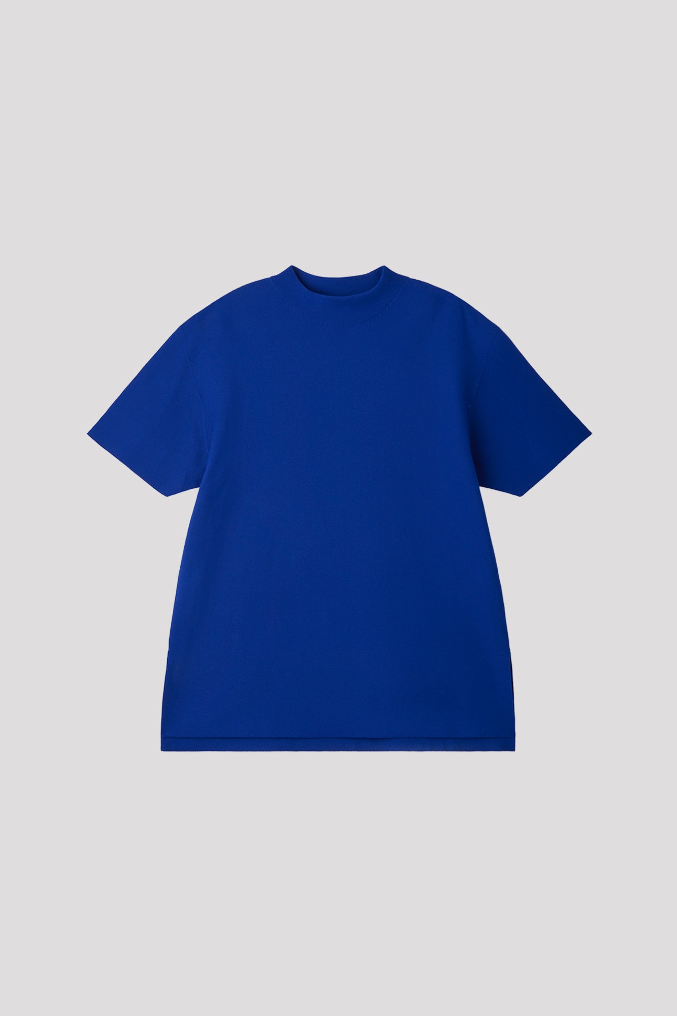 GARTER MOCKNECK SHORT SLEEVE TEE SHIRT