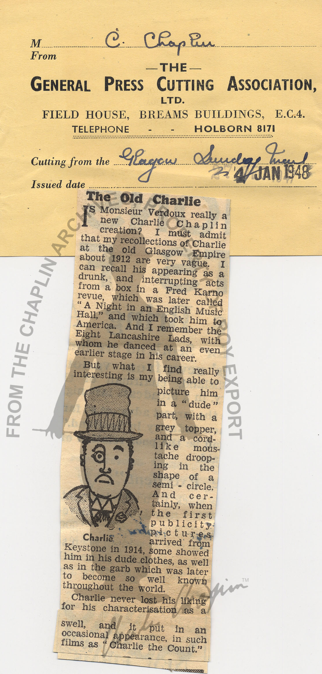 Search | Search | The Old Charlie | Charlie Chaplin Archive