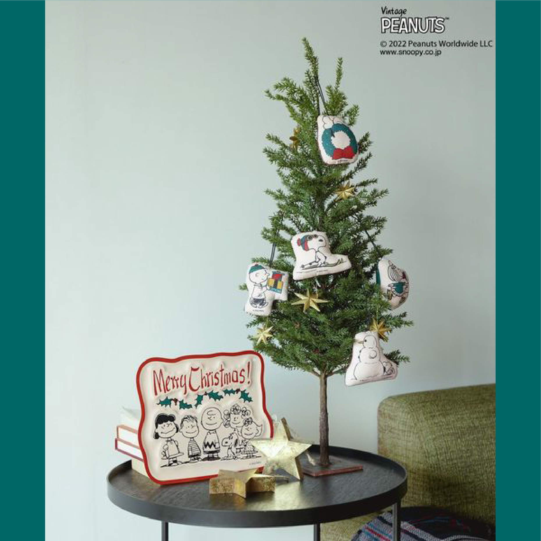 スヌーピー 陶器 クリスマス 飾り ビンテージ BAYFLOWからヴィンテージ