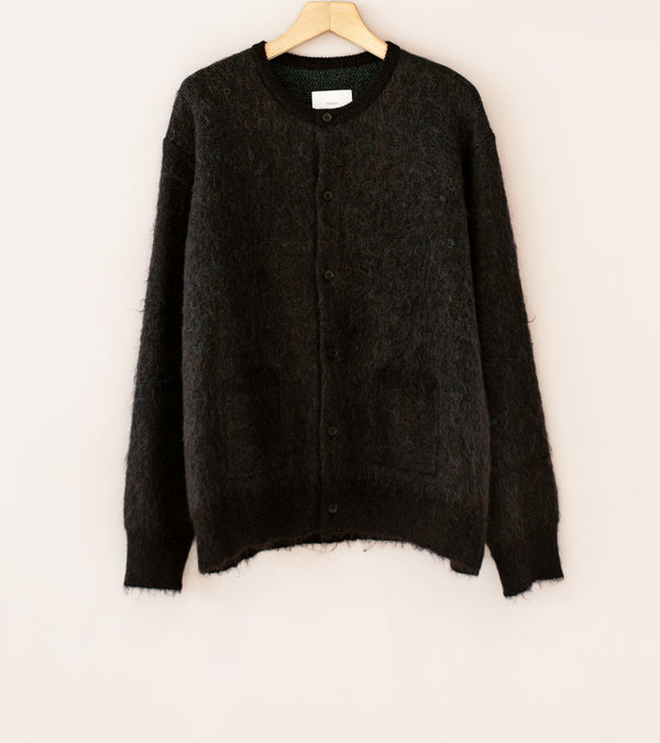 Stein 'Kid Mohair Mix Jacquard Knit Cardigan' (Brown Mix) – C'H'C'M'