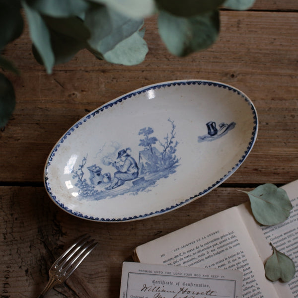 K】クレイユ モントロー/Mignon 枯れたラヴィエ/フランスアンティーク