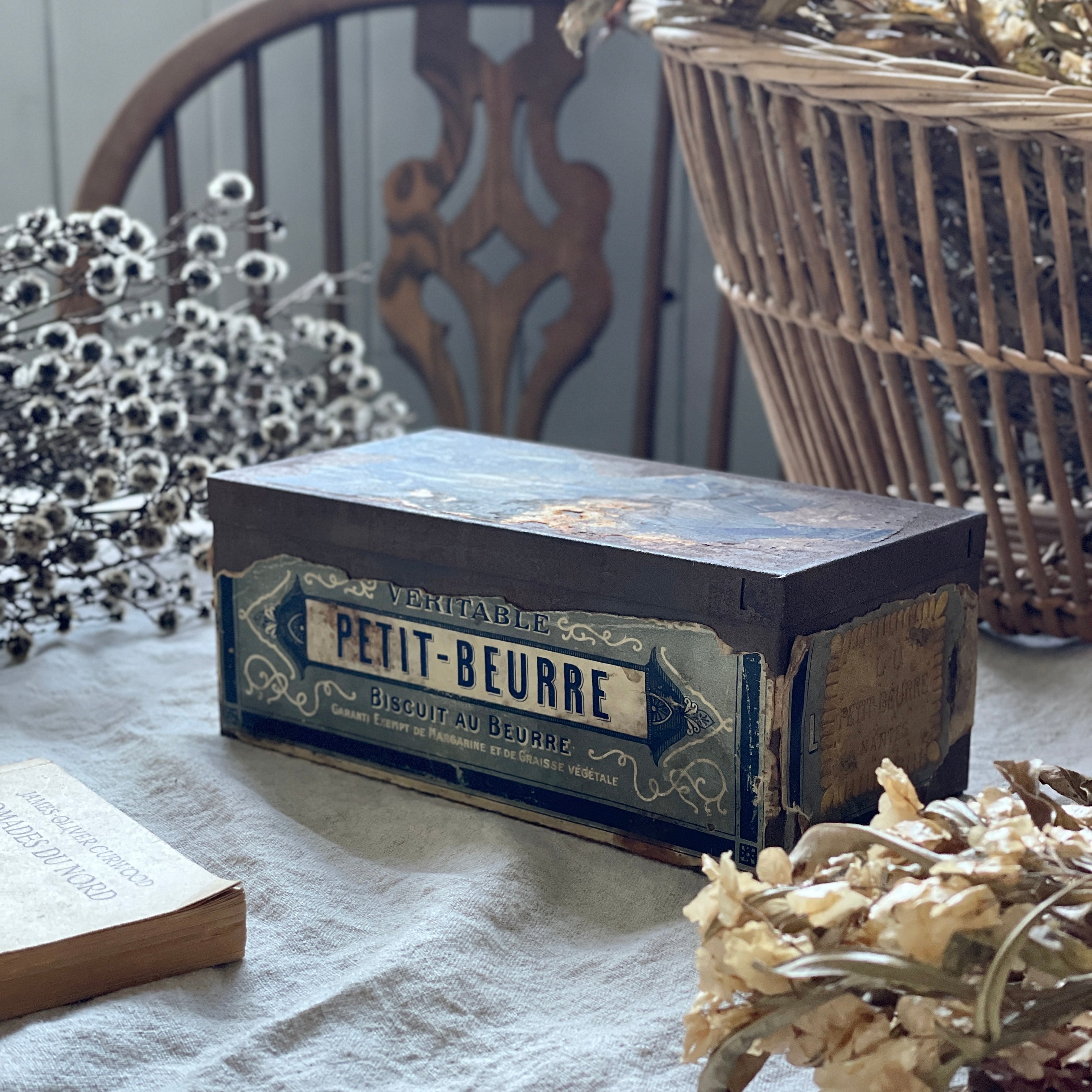 LU ビスケット バスケット パニエ 缶 /フランス ハグオーワー マチルド