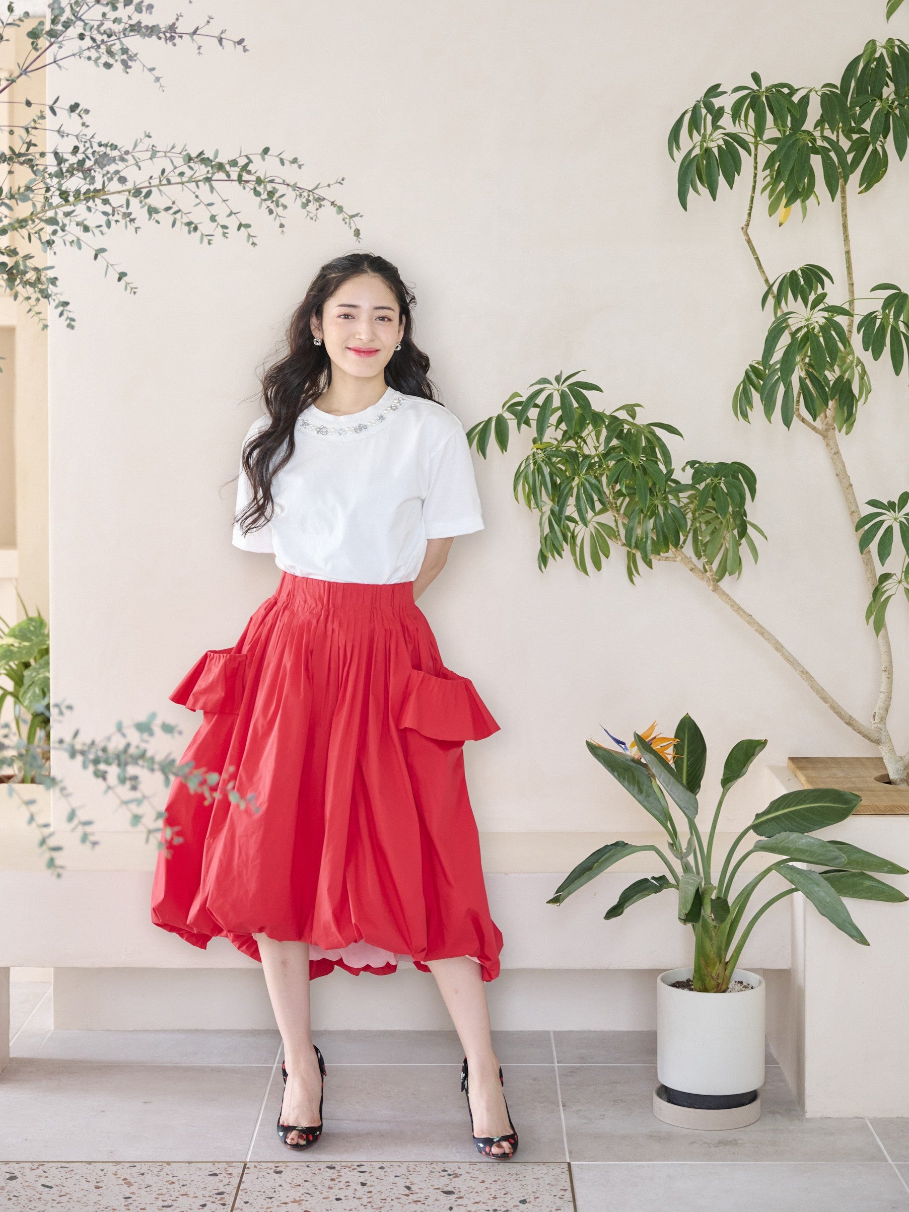 オーガニックコットン ビジュー付きTシャツ |【公式】Chestyオンライン