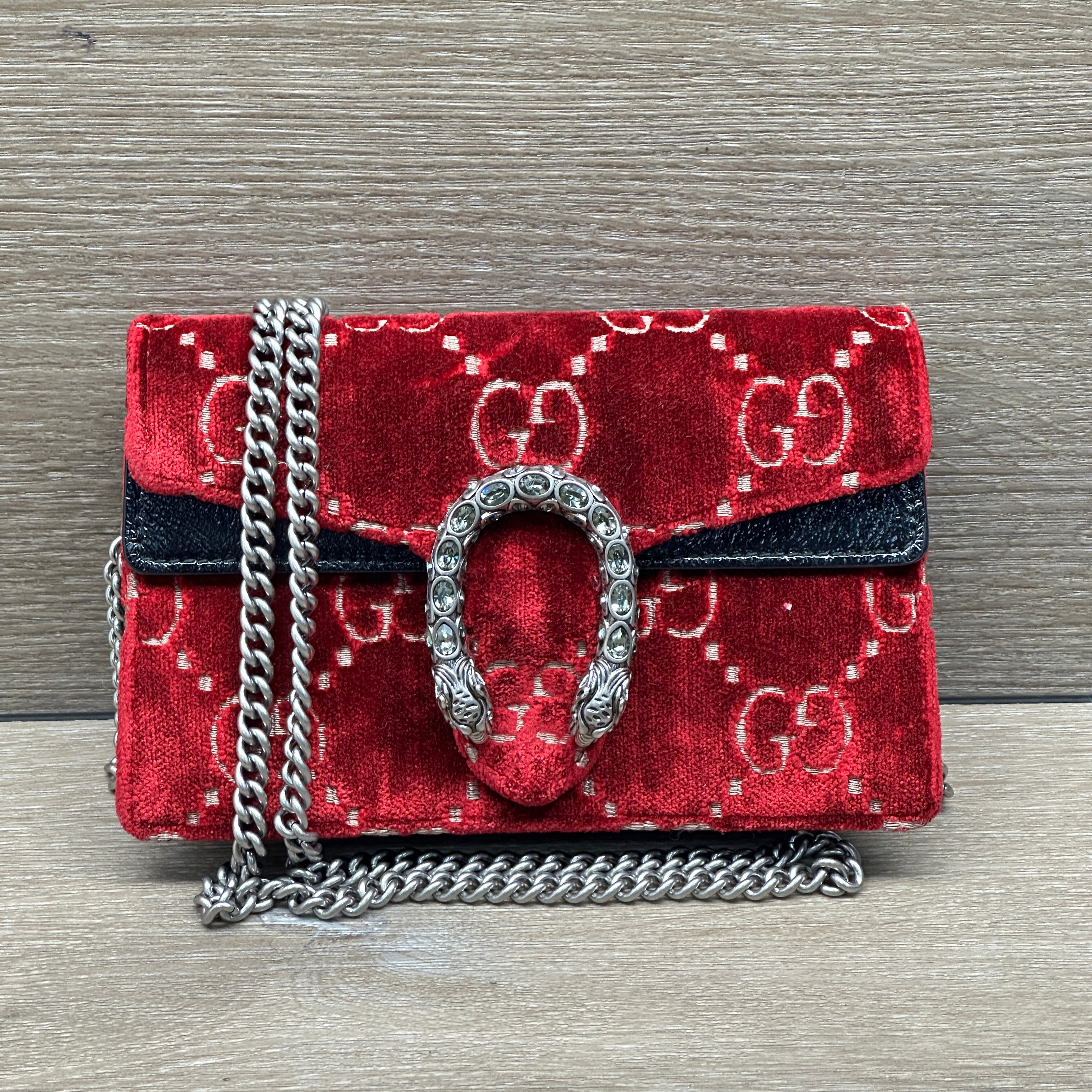 Gucci Dionysus Super Mini - Red Velvet GG | Chicago Pawners & Jewelers