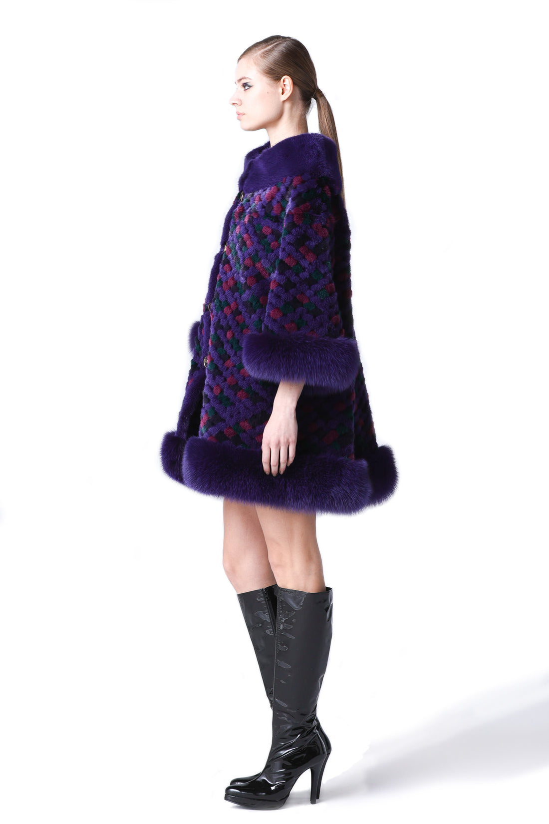 モザイク ドゥ チエ ミンク フォックスコート – CHIE IMAI GROUP