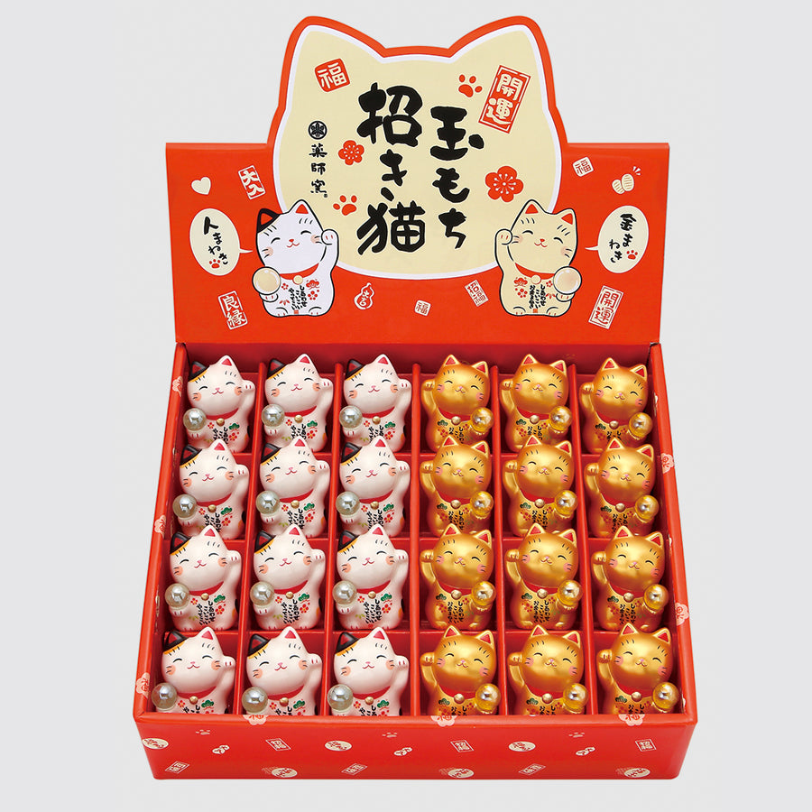 彩絵玉もち招き猫ﾃﾞｨｽﾌﾟﾚｲｾｯﾄ 24ヶ – 中外陶園オンラインストア