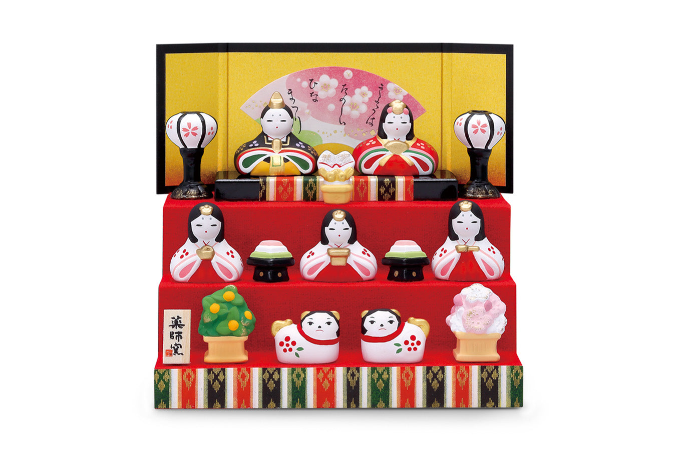 錦彩花かざり雛(三段飾り) – 中外陶園オンラインストア