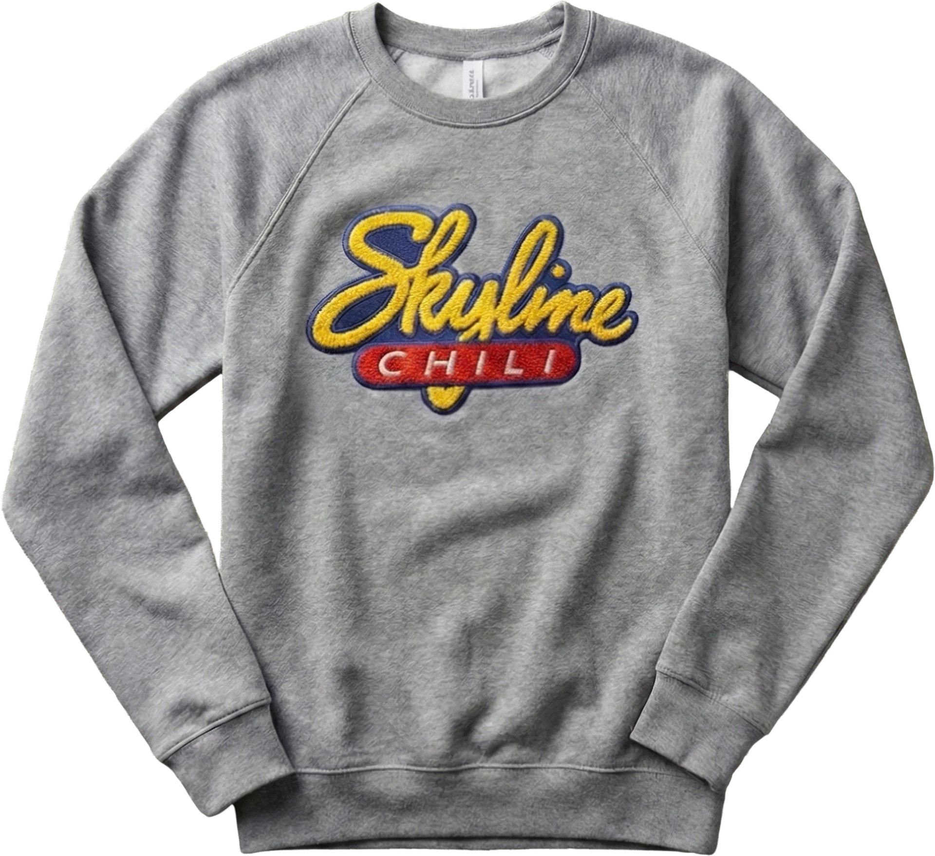 Skyline Chili Applique Crewneck | Premium Fleece Cincy Shirts