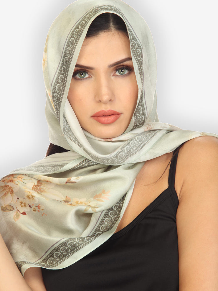 Peony Mint Green Silk Scarf – CITRON CLOTHING