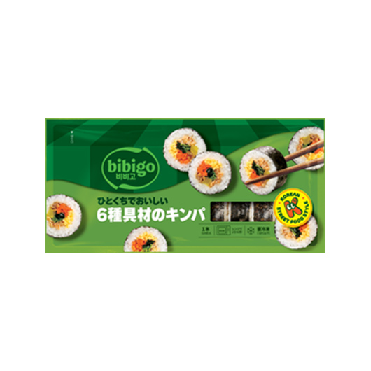 bibigo ひとくちでおいしい 6種具材のキンパ(bibigo / 調理冷凍) ｜ CJ
