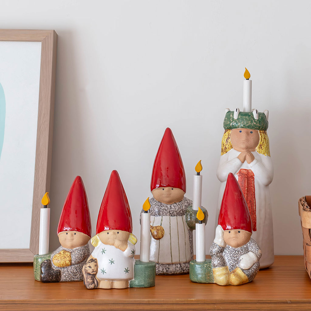 スウェーデン購入クリスマス特集]リサ・ラーソン陶器製 女の子