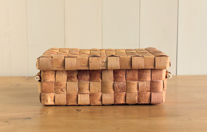 白樺かご/大きな蓋付きボックス COMFOTA 北欧雑貨店