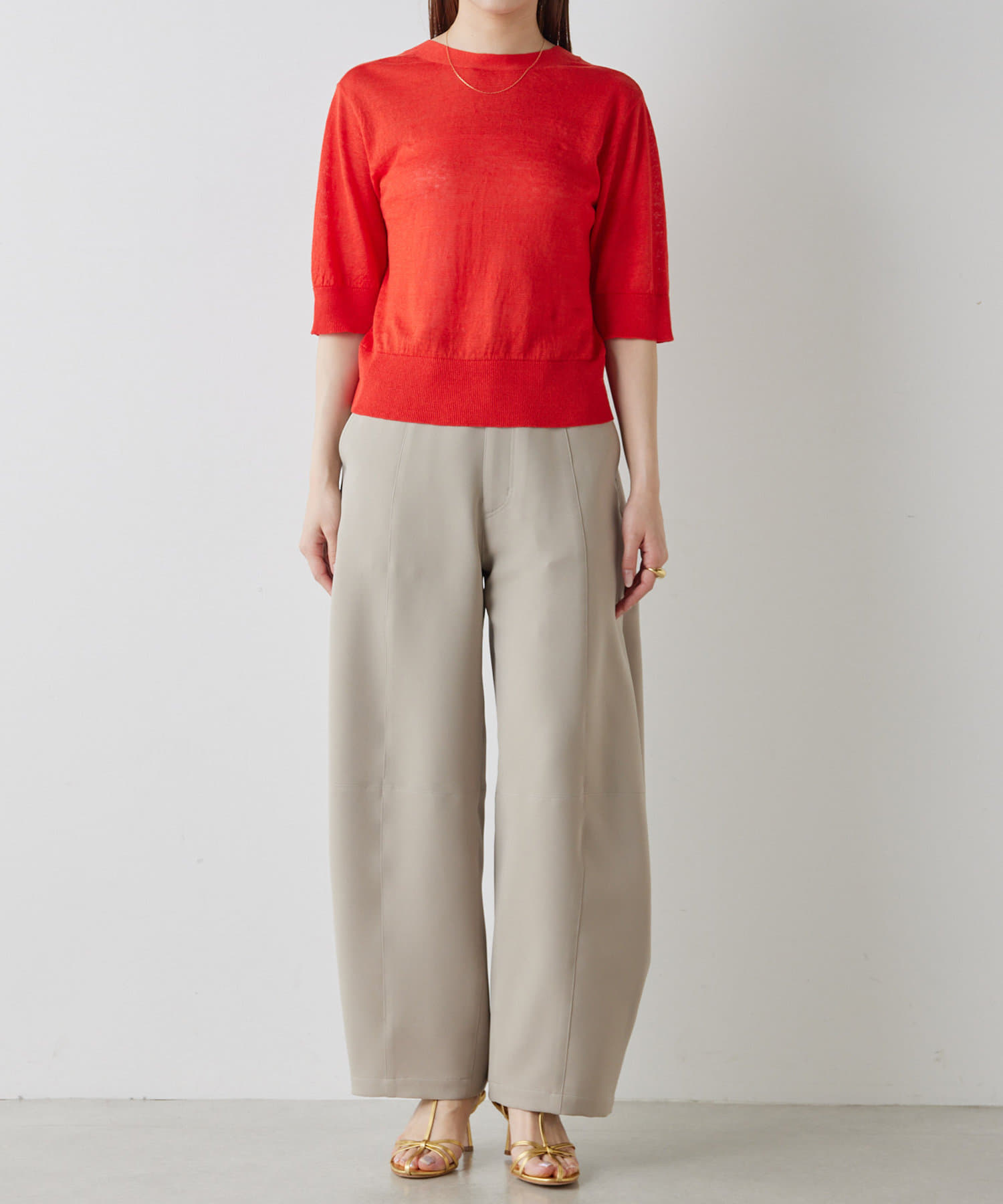 ソフトトリプルクロスカーブワイドパンツ | Drawing Numbers