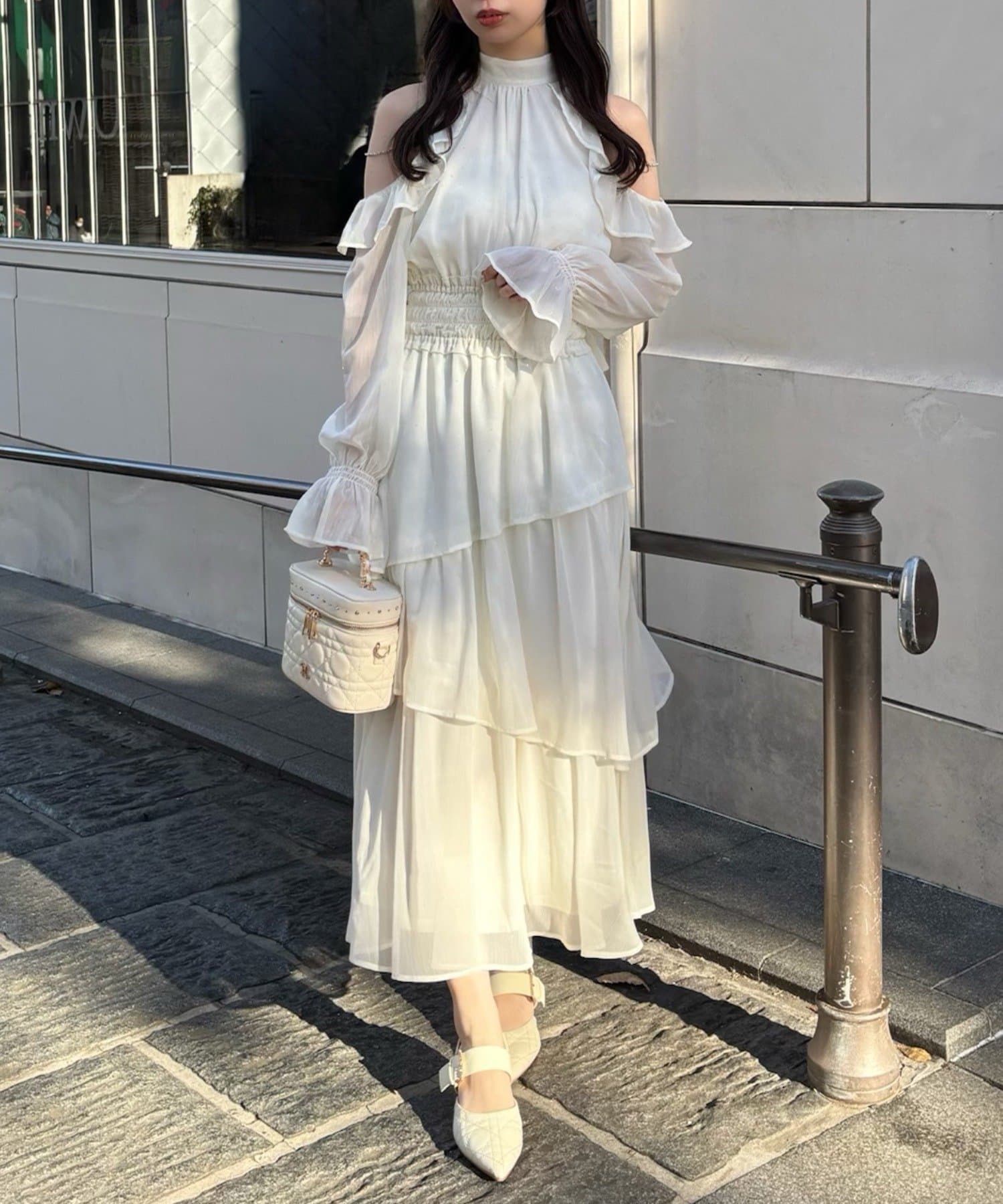 アメスリティアードロングワンピース | one after another NICE CLAUP