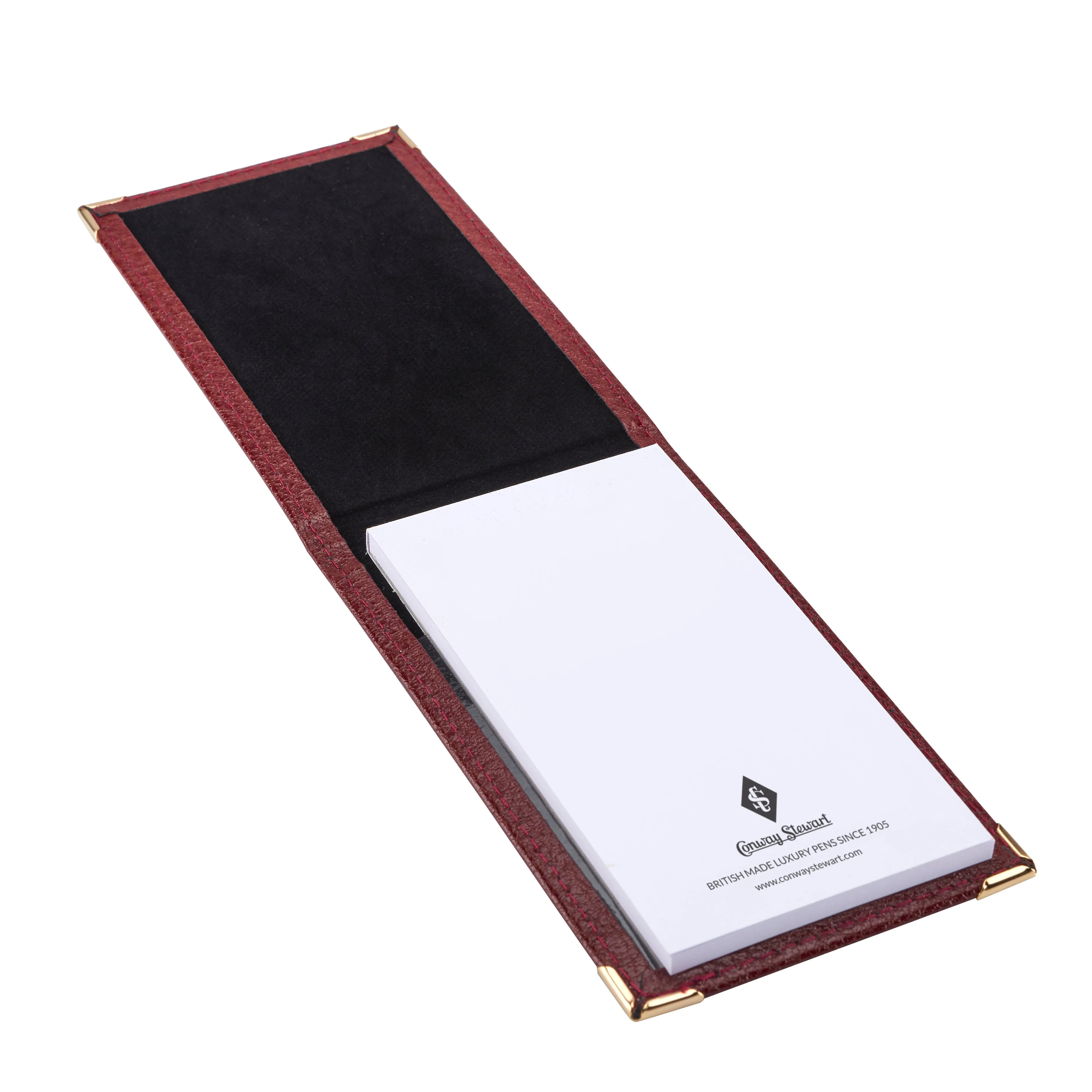 英国製ポケット メモパッド ブラック、バーガンディ、グリーン