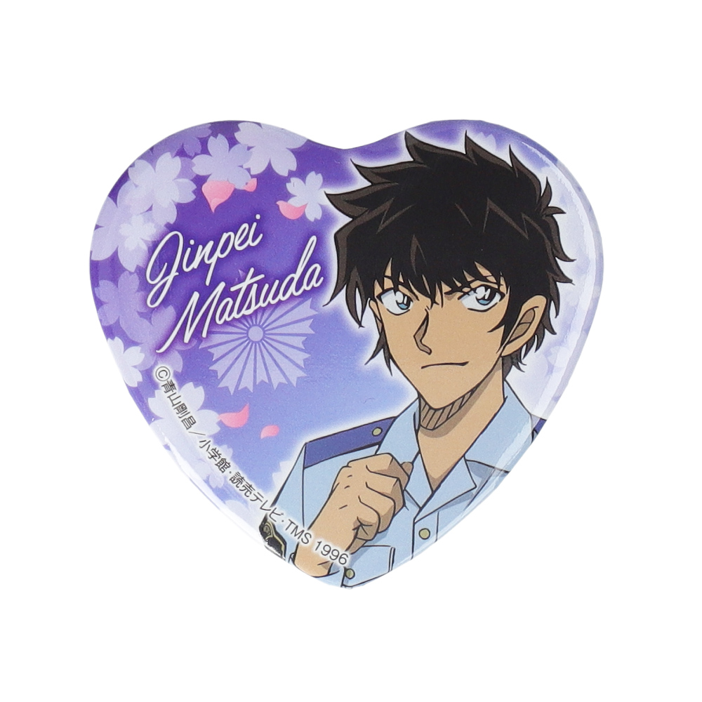 名探偵コナンプラザハート型缶バッジ 松田陣平②