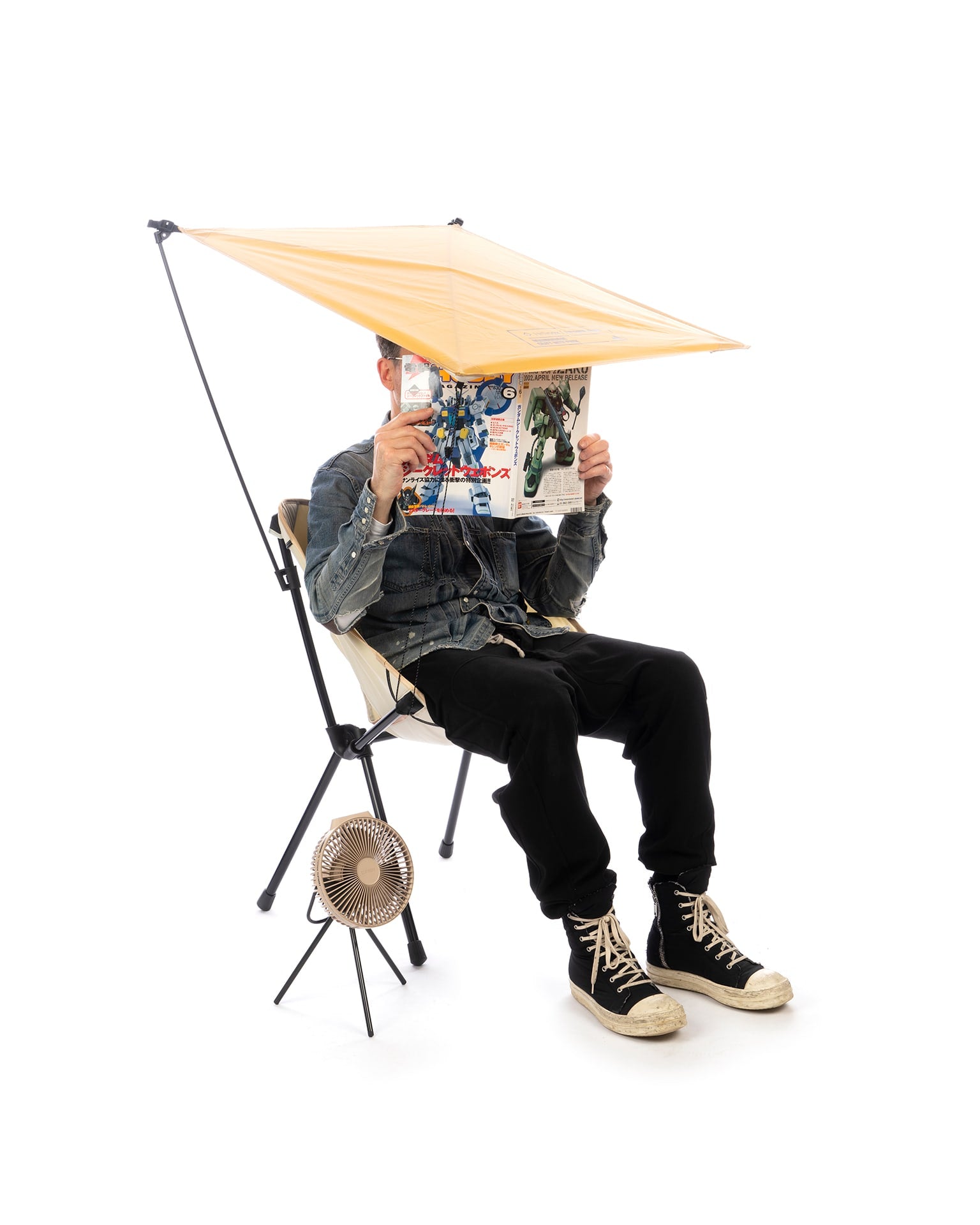 NEIGHBORHOOD | Helinox Cafe Chair & Personal Shade Natural | Concrete