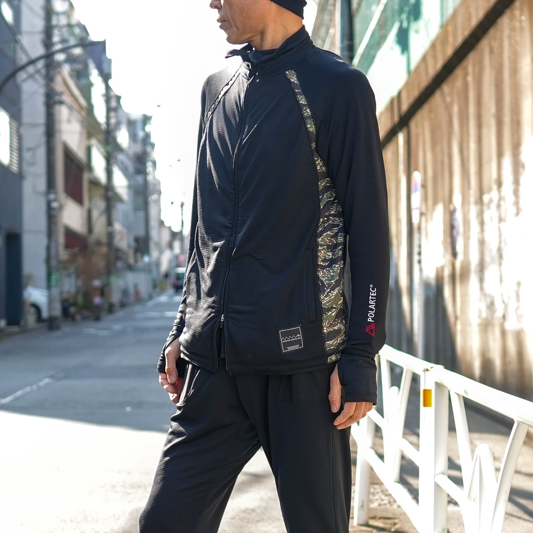 MMA POLARTEC® PG Zip-High Black – CONNECTED