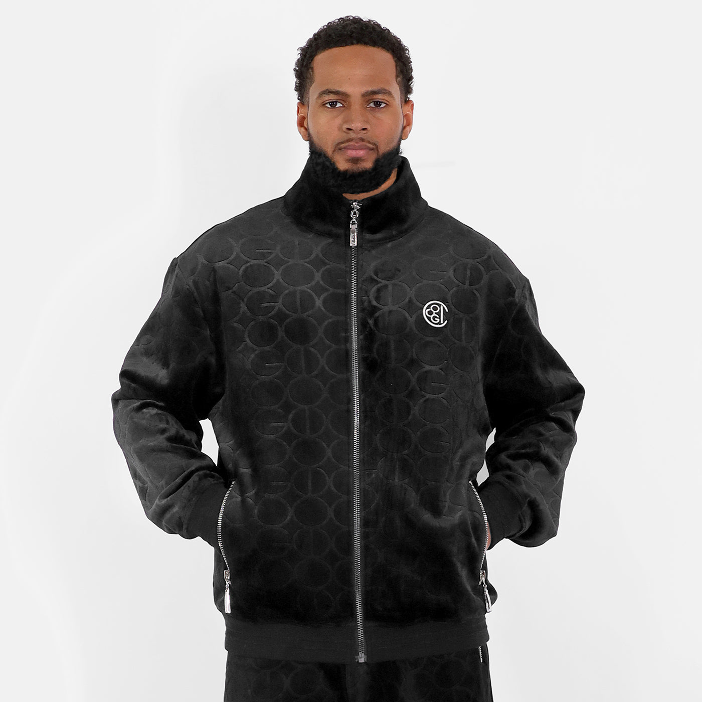 New - COOGI Embossed Velour Jacket