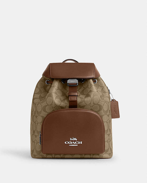COACH® SK | Pace Large Backpack In Signature Canvas