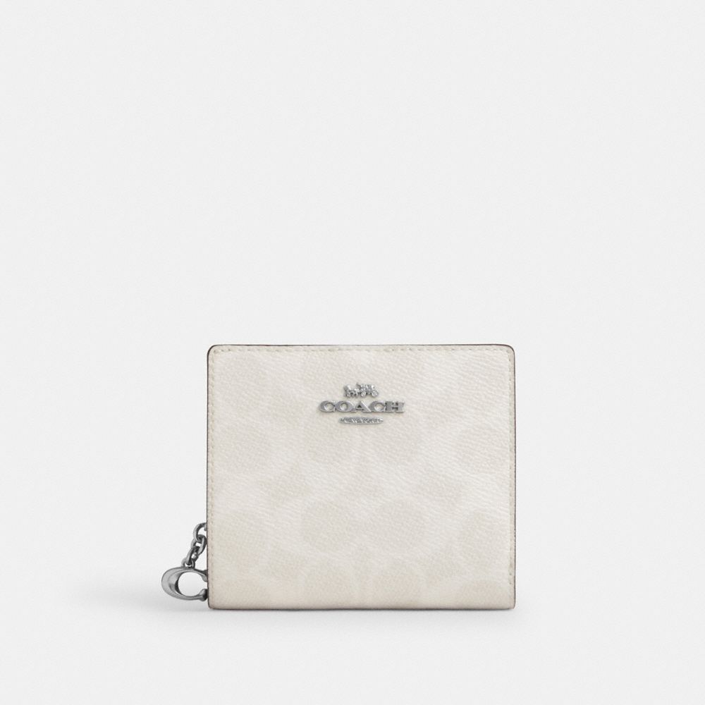 COACH® Outlet | Snap Wallet With Floral Applique