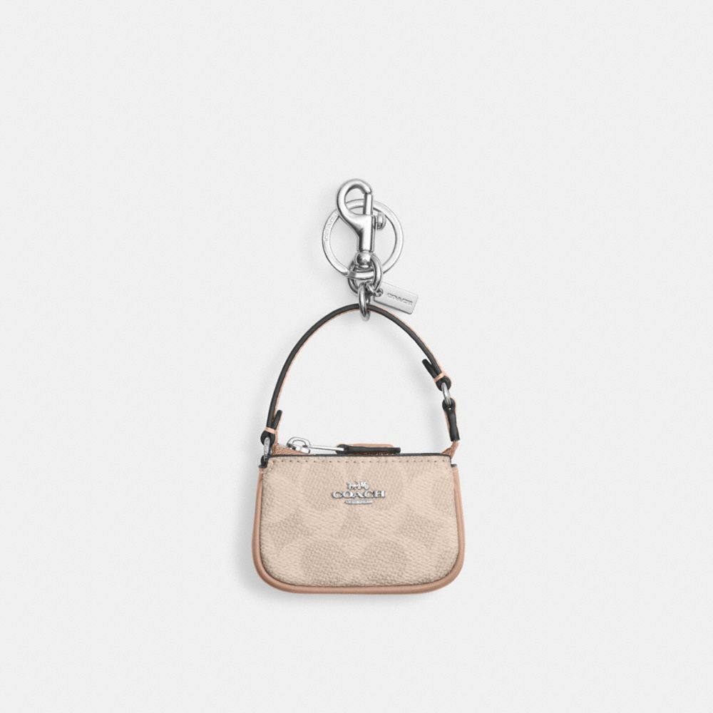 COACH® Outlet | Mini Nolita Bag Charm In Signature Canvas