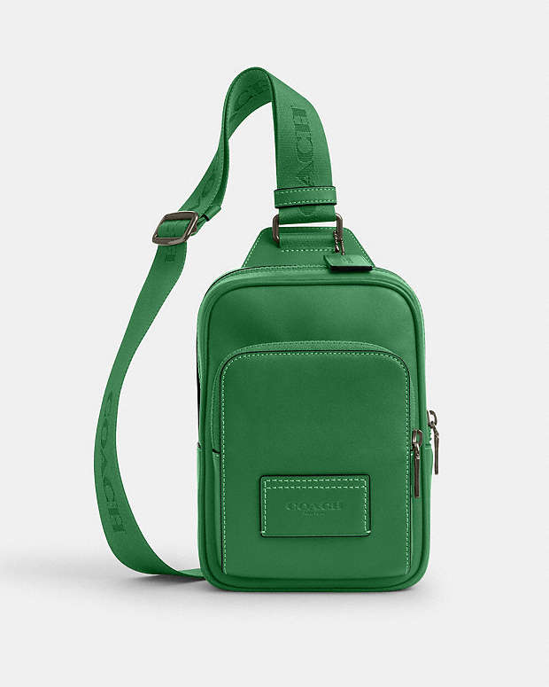 りく様 COACH ヘリテージ スリングバッグ ボディバッグ グリーン りく