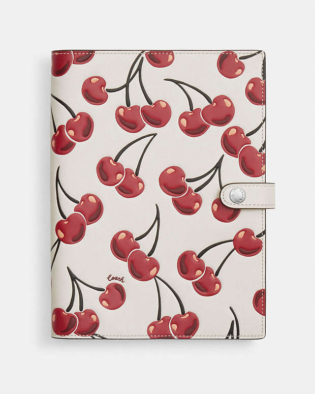 公式】コーチアウトレット | ノートブック・チェリー プリント