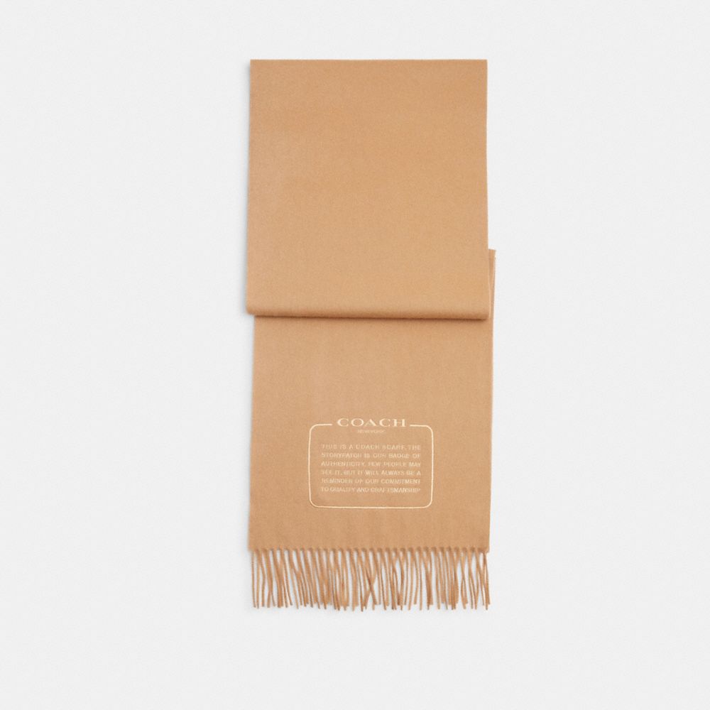 公式】コーチアウトレット | エンブロイダード パッチ カシミヤ マフラー