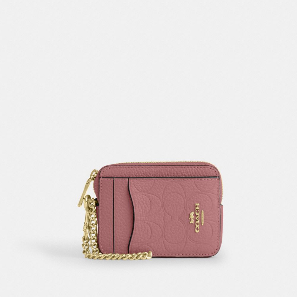 COACH® Outlet | Zip Card Case In Signature Leather