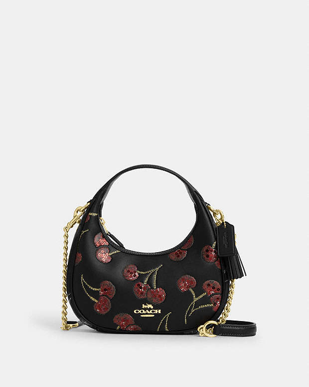 COACH® PT | Carmen Mini Crossbody Bag With Cherry Print
